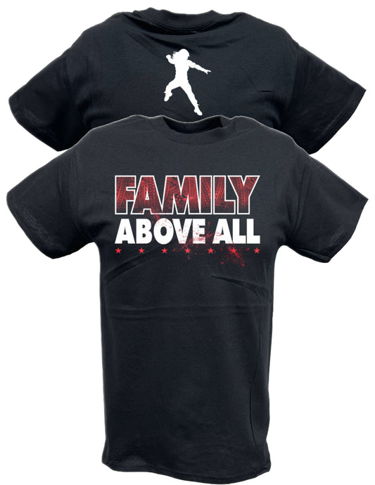 Roman Reigns Family Above All Black T-shirt