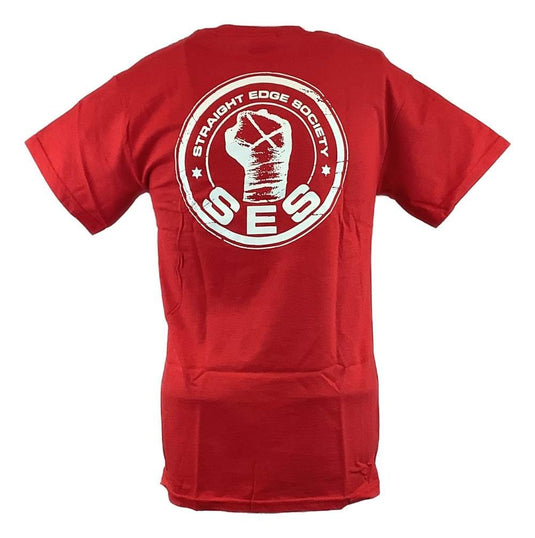CM Punk Red SES Straight Edge Society Mens T-shirt