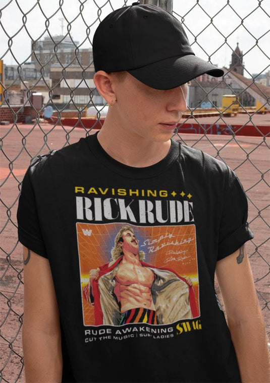 Ravishing Rick Rude Cut the Music Black T-shirt