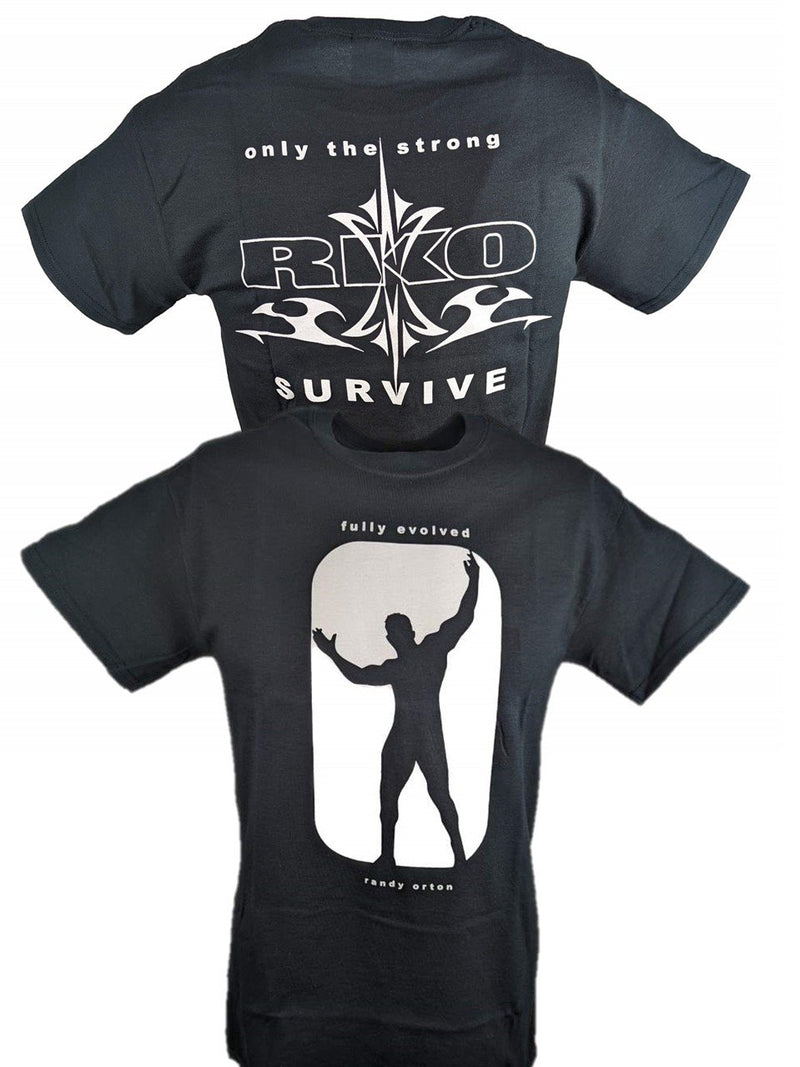 Load image into Gallery viewer, Randy Orton RKO Only the Strong Survive Mens Black T-shirt
