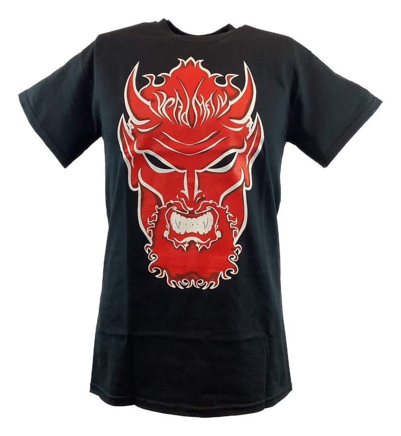 Load image into Gallery viewer, Undertaker Big Evil Red Devil Head Mens Black T-shirt
