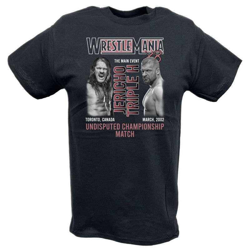 Load image into Gallery viewer, WrestleMania 18 X8 Triple H vs Jericho Undisputed Championship Match T-shirt