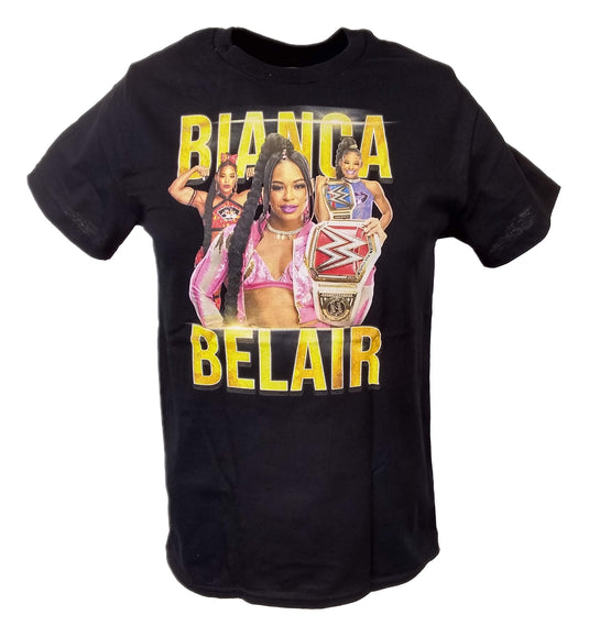 Bianca Belair Womens Championship Belt Three Pose T-shirt