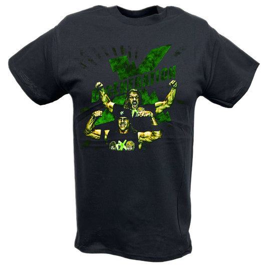 D-Generation X Triple H Shawn Michaels Chaos Black T-shirt