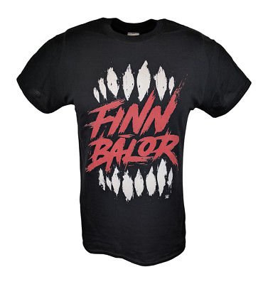 Load image into Gallery viewer, Finn Balor Italicized Logo WWE Mens Black T-shirt
