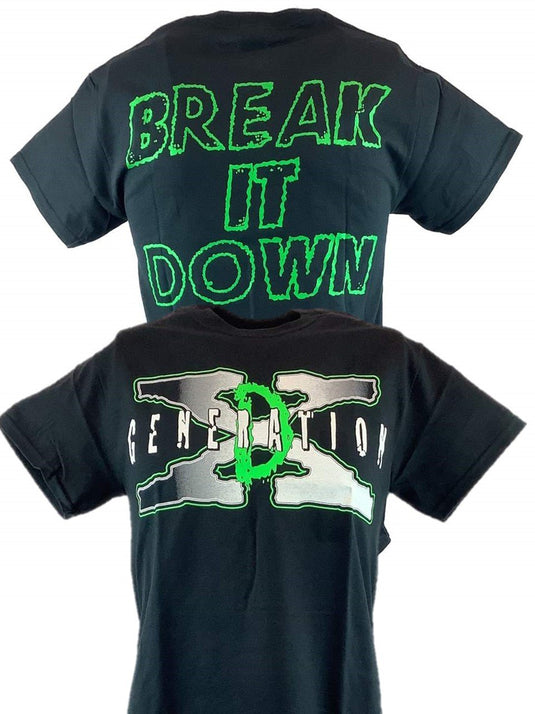 DX Break It Down D-Generation X Mens Black T-shirt