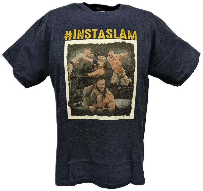 Load image into Gallery viewer, Instaslam John Cena Roman Reigns Sheamus Boys Kids Blue T-shirt
