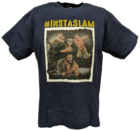 Instaslam John Cena Roman Reigns Sheamus Boys Kids Blue T-shirt