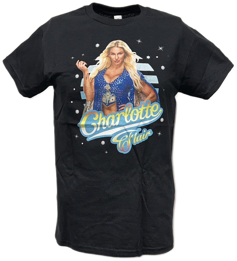 Load image into Gallery viewer, Charlotte Flair Starlight WWE Youth Kids Black T-shirt
