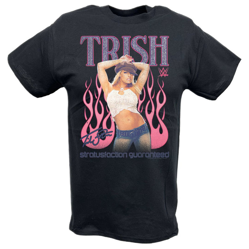 Load image into Gallery viewer, Trish Stratus Stratusfaction Guaranteed Black T-shirt
