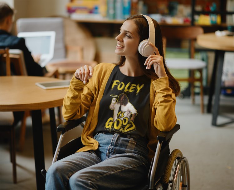 Load image into Gallery viewer, Mick Foley Is Good Mankind Mens Black T-shirt by WWE | Extreme Wrestling Shirts