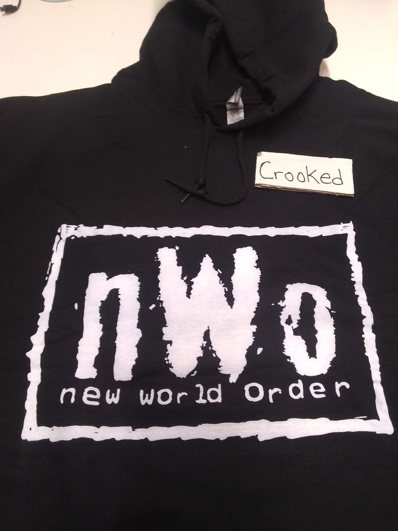 Load image into Gallery viewer, Misprint nWo New World Order Mens Black Pullover Hoody Sweatshirt (4XL) 4XL by Extreme Wrestling Shirts | Extreme Wrestling Shirts

