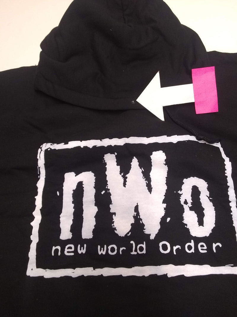 Load image into Gallery viewer, Misprint nWo New World Order Mens Black Pullover Hoody Sweatshirt (4XL) 4XL by Extreme Wrestling Shirts | Extreme Wrestling Shirts
