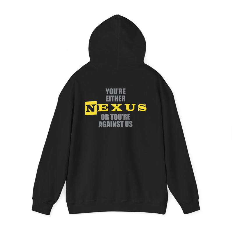 Load image into Gallery viewer, Nexus or Against Us Mens Black Hoody CM Punk Wade Barrett Daniel Bryan by EWS | Extreme Wrestling Shirts