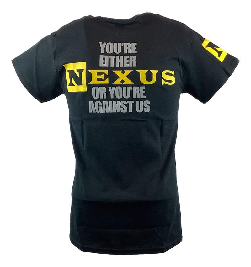 Load image into Gallery viewer, Nexus or Against Us Mens Black T-shirt CM Punk Wade Barrett Daniel Bryan with Nexus armband Sports Mem, Cards & Fan Shop > Fan Apparel & Souvenirs > Wrestling by EWS | Extreme Wrestling Shirts