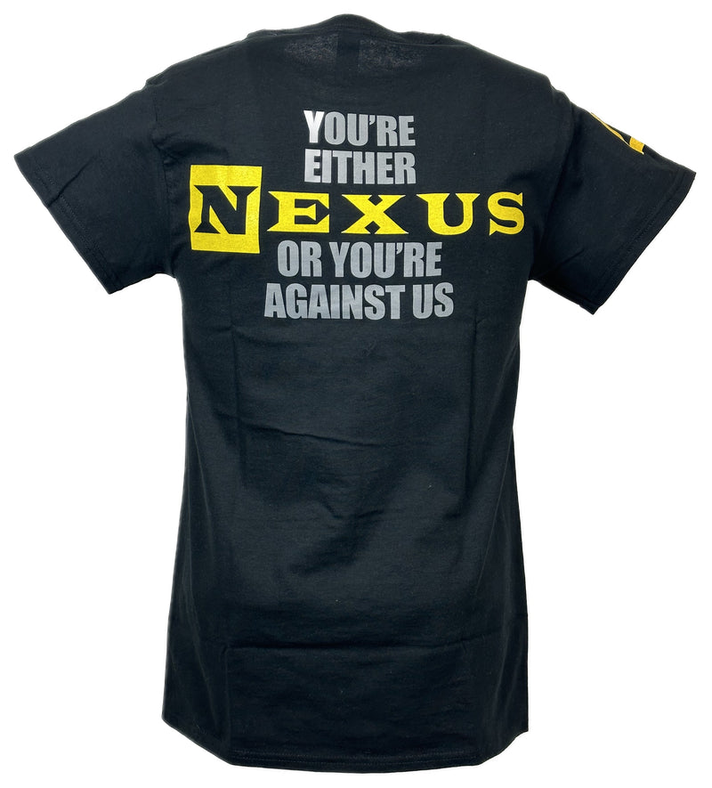 Load image into Gallery viewer, Nexus or Against Us Mens Black T-shirt by EWS | Extreme Wrestling Shirts