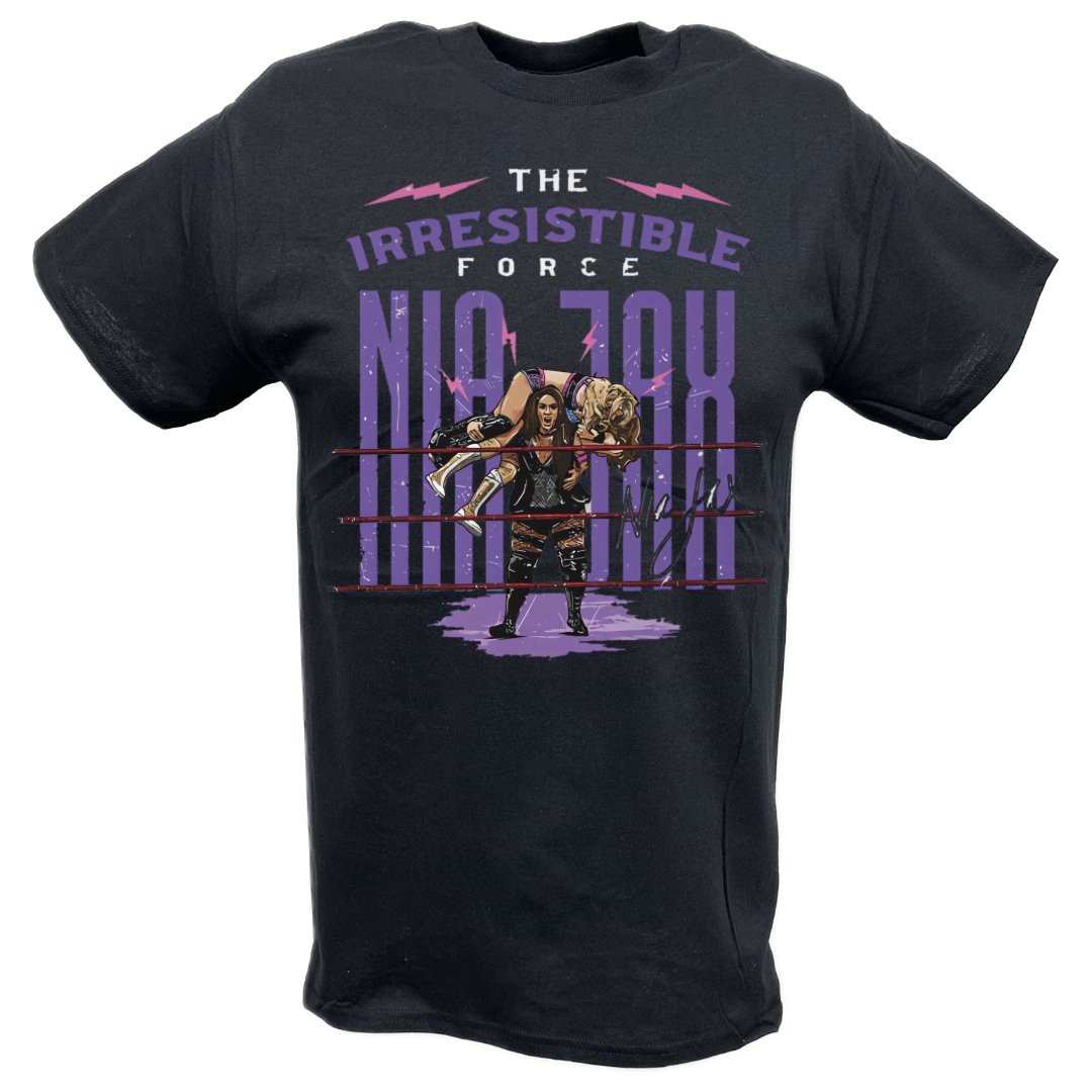 Nia Jax Irresistible Force Black T-shirt – Extreme Wrestling Shirts