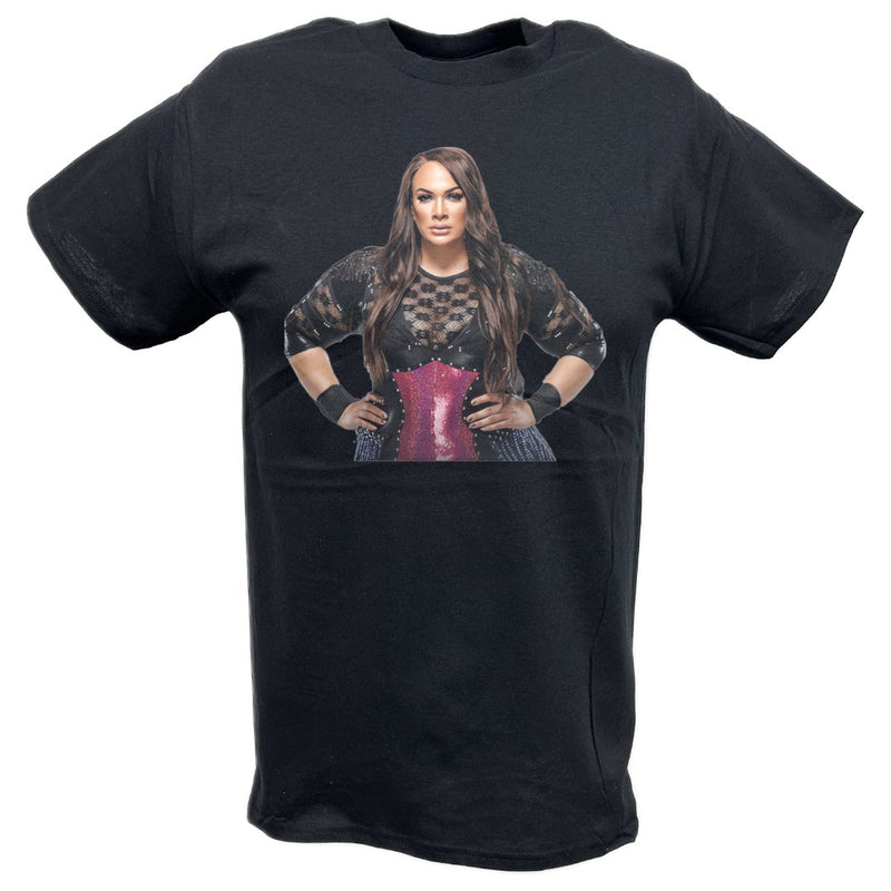 Load image into Gallery viewer, Nia Jax Staredown Black T-shirt by EWS | Extreme Wrestling Shirts