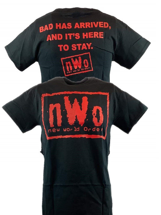 nWo Bad Has Arrived New World Order Red Logo Mens T-shirt Sports Mem, Cards & Fan Shop > Fan Apparel & Souvenirs > Wrestling by Hybrid Tees | Extreme Wrestling Shirts