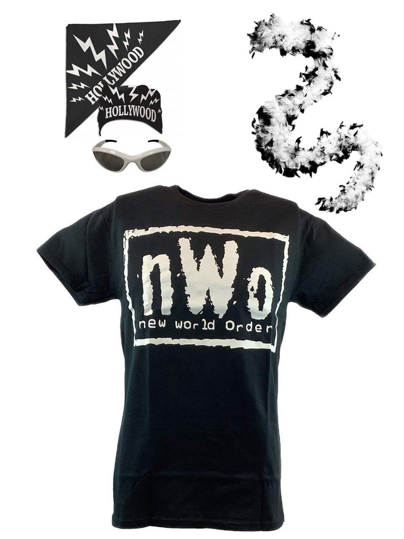 Load image into Gallery viewer, nWo Hollywood Hulk Hogan Costume T-shirt Bandana Sunglasses Boa Sports Mem, Cards & Fan Shop > Fan Apparel & Souvenirs > Wrestling by Extreme Wrestling Shirts | Extreme Wrestling Shirts