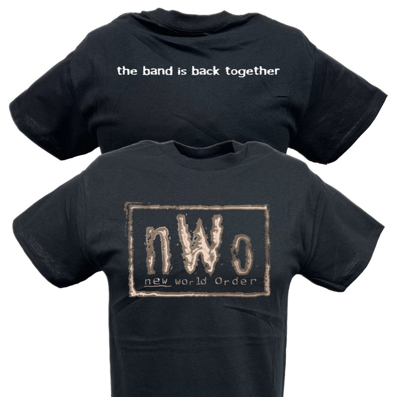 Load image into Gallery viewer, nWo New World Order Band is Back Together Black T-shirt by EWS | Extreme Wrestling Shirts
