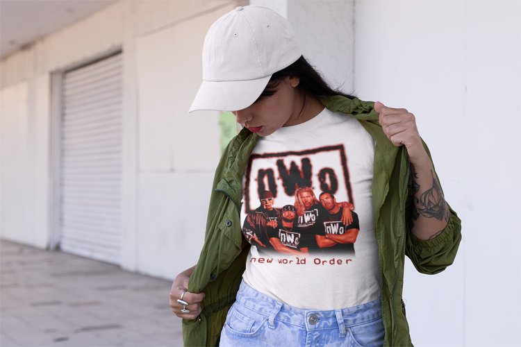 Load image into Gallery viewer, nWo New World Order Hogan Hall Nash Xpac T-shirt by EWS | Extreme Wrestling Shirts