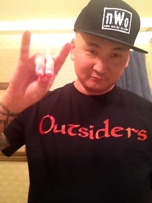 Load image into Gallery viewer, nWo Outsiders Red Logo Kevin Nash Scott Hall WCW Mens T-shirt Sports Mem, Cards & Fan Shop > Fan Apparel & Souvenirs > Wrestling by Hybrid Tees | Extreme Wrestling Shirts