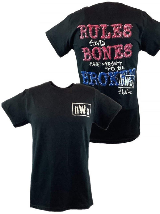 nWo Rules Bones Meant to Be Broken New World Order Mens T-shirt Sports Mem, Cards & Fan Shop > Fan Apparel & Souvenirs > Wrestling by Hybrid Tees | Extreme Wrestling Shirts