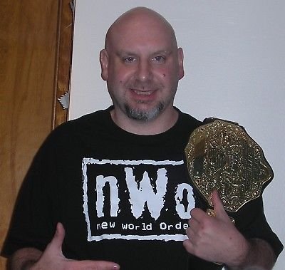 Load image into Gallery viewer, nWo White Logo New World Order Mens Black T-shirt Sports Mem, Cards & Fan Shop > Fan Apparel & Souvenirs > Wrestling by Hybrid Tees | Extreme Wrestling Shirts