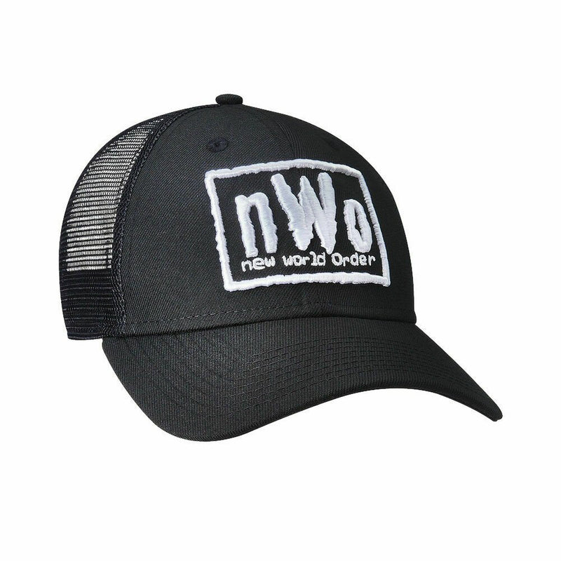 Load image into Gallery viewer, nWo World Order WWE New Trucker Hat Black One Size Clothing, Shoes & Accessories > Men > Men's Accessories > Hats by WWE | Extreme Wrestling Shirts