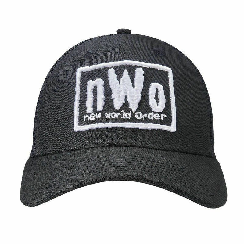 Load image into Gallery viewer, nWo World Order New Trucker Hat Black One Size Clothing, Shoes & Accessories > Men > Men's Accessories > Hats by EWS | Extreme Wrestling Shirts