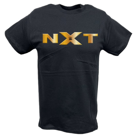 NXT Gold Logo WWE Mens Black T-shirt Sports Mem, Cards & Fan Shop > Fan Apparel & Souvenirs > Wrestling by EWS | Extreme Wrestling Shirts