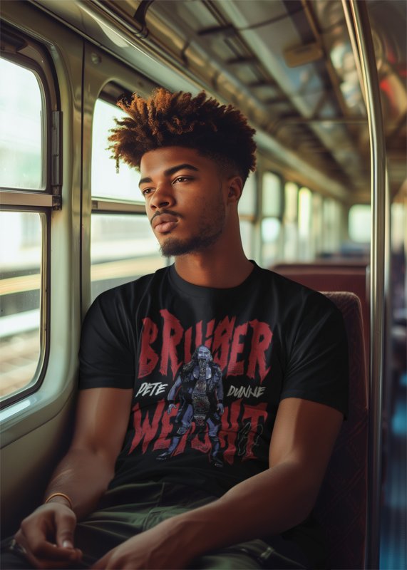 Load image into Gallery viewer, Pete Dunne Bruiser Weight Belt Black T-shirt by EWS | Extreme Wrestling Shirts