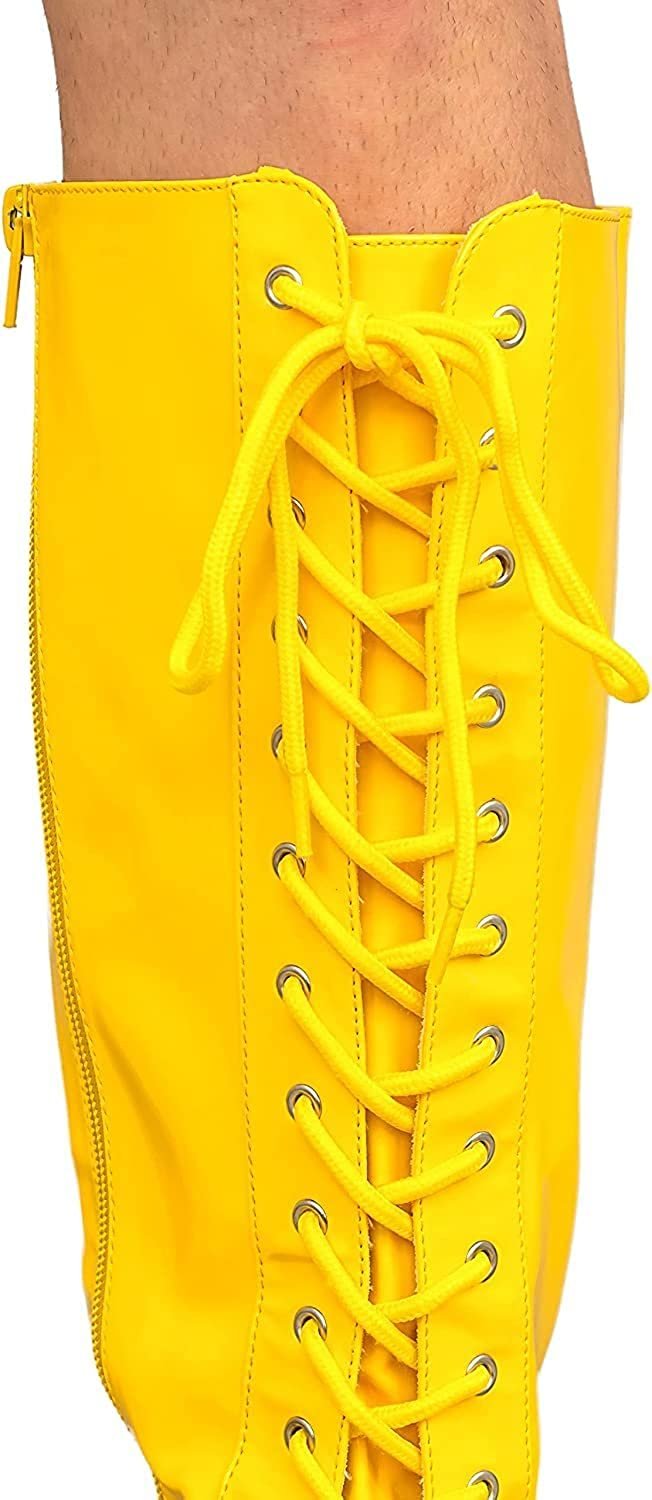 Load image into Gallery viewer, Pro Wrestling Lace-Up Boots and Coordinating Wristbands Shoes by EWS | Extreme Wrestling Shirts