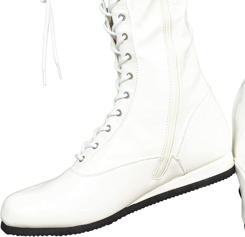 Load image into Gallery viewer, Pro Wrestling Lace-Up Boots and Coordinating Wristbands Shoes by EWS | Extreme Wrestling Shirts