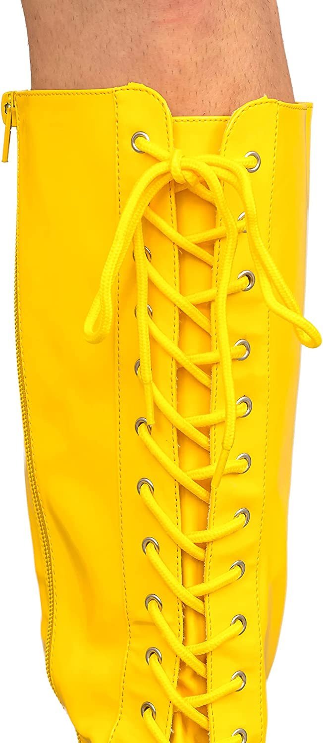 Load image into Gallery viewer, Pro Wrestling Lace-Up Costume Boots - Choice of Color by EWS | Extreme Wrestling Shirts