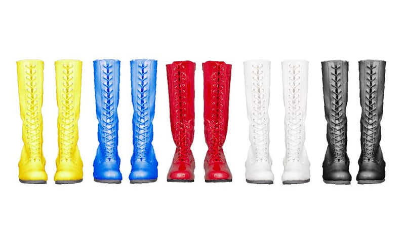 Load image into Gallery viewer, Pro Wrestling Lace-Up Costume Boots - Choice of Color by EWS | Extreme Wrestling Shirts