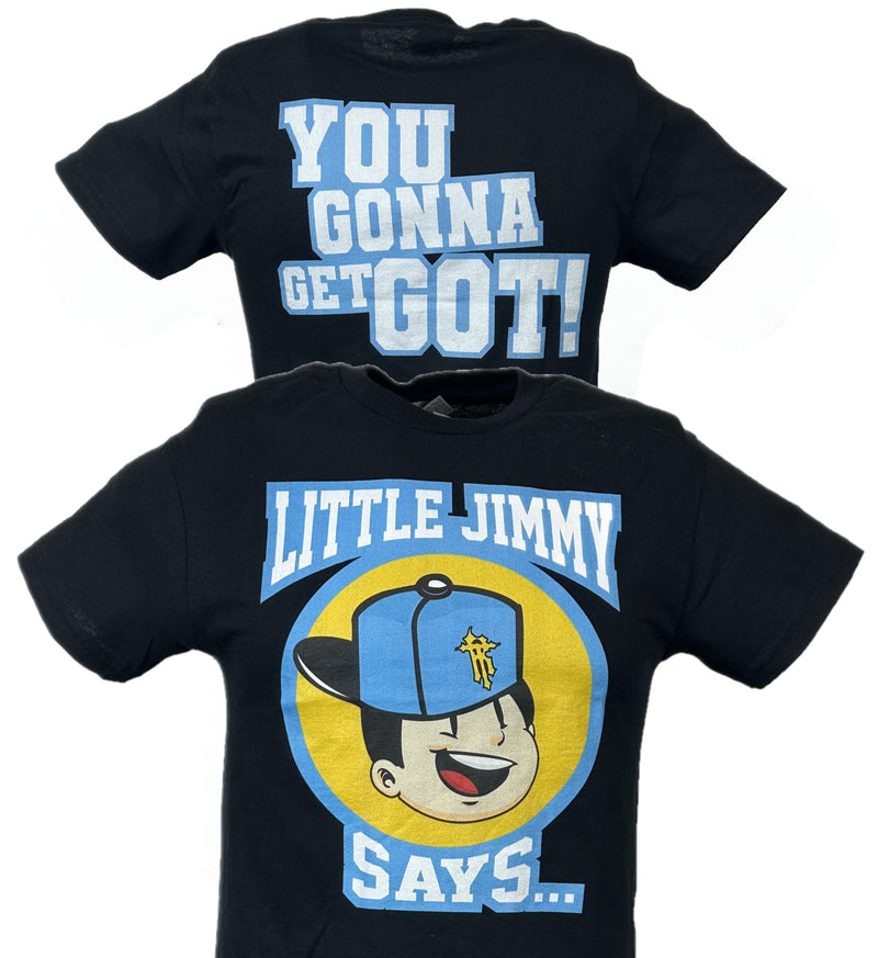 Load image into Gallery viewer, R Truth Little Jimmy You Gonna Get Got Black T-shirt by EWS | Extreme Wrestling Shirts