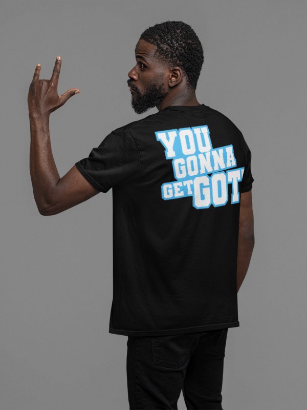 Load image into Gallery viewer, R Truth Little Jimmy You Gonna Get Got Black T-shirt by EWS | Extreme Wrestling Shirts