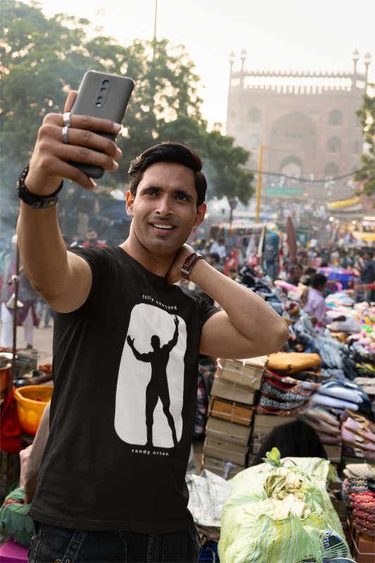 Load image into Gallery viewer, Randy Orton RKO Only the Strong Survive Mens Black T-shirt Sports Mem, Cards & Fan Shop > Fan Apparel & Souvenirs > Wrestling by Hybrid Tees | Extreme Wrestling Shirts