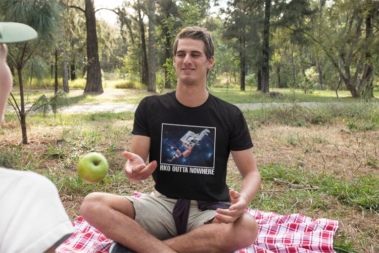 Load image into Gallery viewer, Randy Orton RKO Outta Nowhere Astronaut Mens Black T-shirt Sports Mem, Cards & Fan Shop > Fan Apparel & Souvenirs > Wrestling by EWS | Extreme Wrestling Shirts