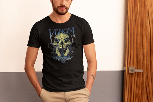Randy Orton Venom in my Veins Skull T-shirt by EWS | Extreme Wrestling Shirts