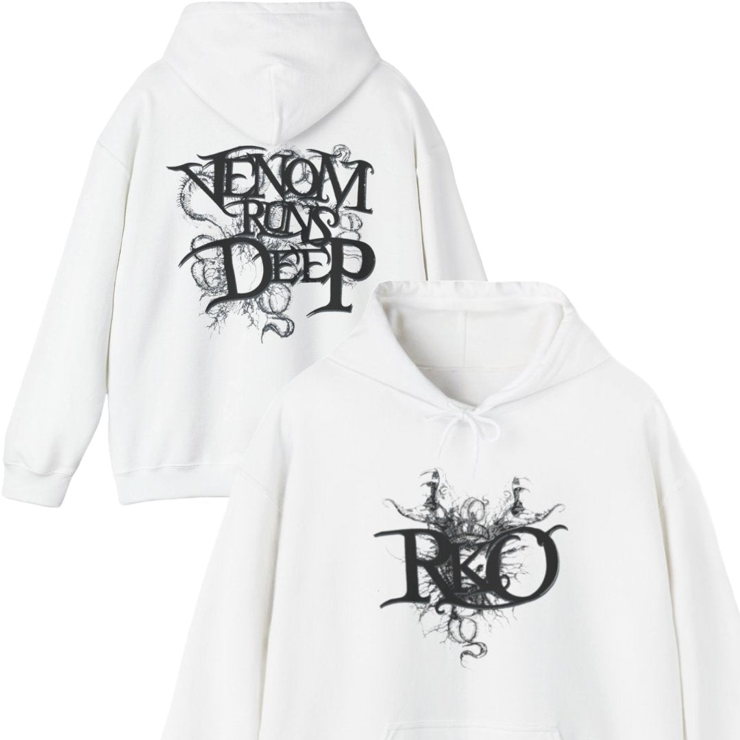 Randy Orton Venom Runs Deep RKO White Pullover Hoody Sweatshirt