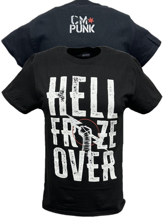 Return of CM Punk Hell Froze Over Black T-shirt by EWS | Extreme Wrestling Shirts