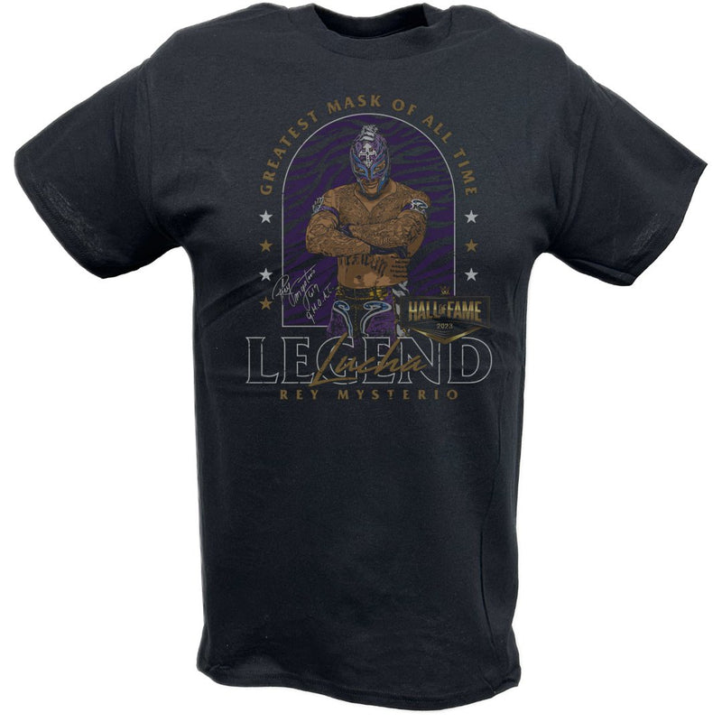 Load image into Gallery viewer, Rey Mysterio HOF Greatest Mask T-shirt by EWS | Extreme Wrestling Shirts