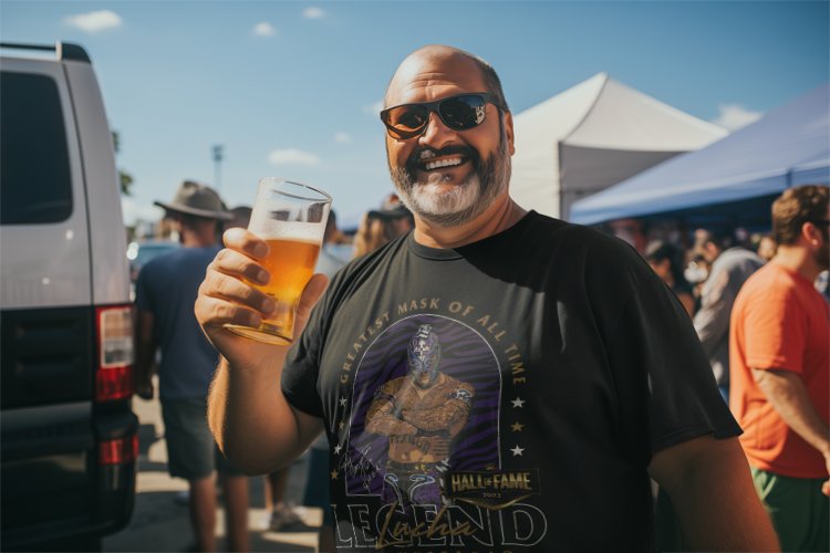 Load image into Gallery viewer, Rey Mysterio HOF Greatest Mask T-shirt by EWS | Extreme Wrestling Shirts