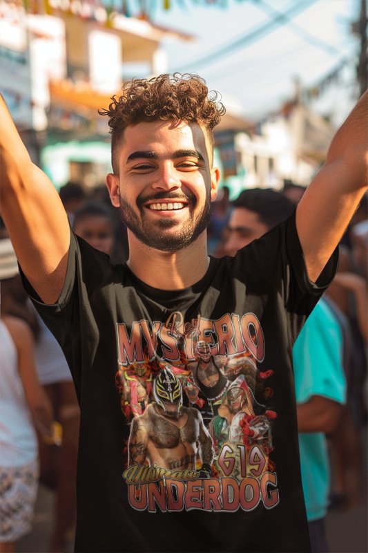 Load image into Gallery viewer, Rey Mysterio Ultimate Underdog 619 T-shirt by EWS | Extreme Wrestling Shirts