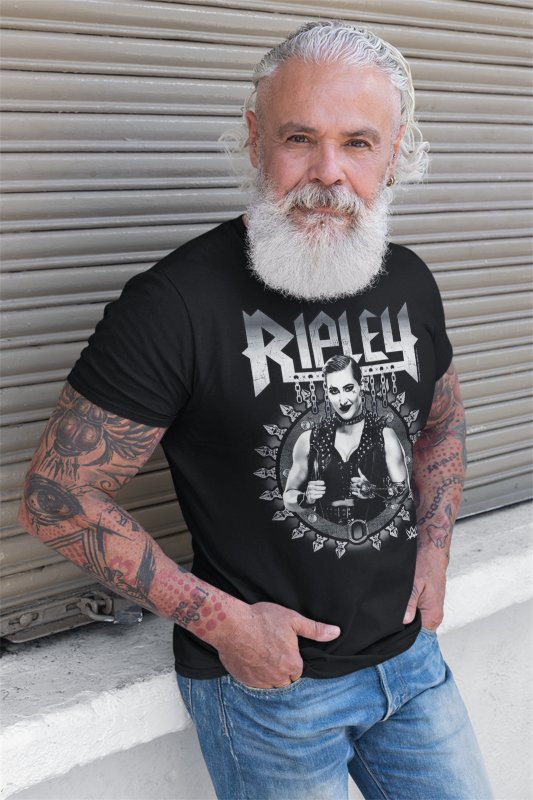 Load image into Gallery viewer, Rhea Ripley Full Metal Aussie Gear Black T-shirt by EWS | Extreme Wrestling Shirts