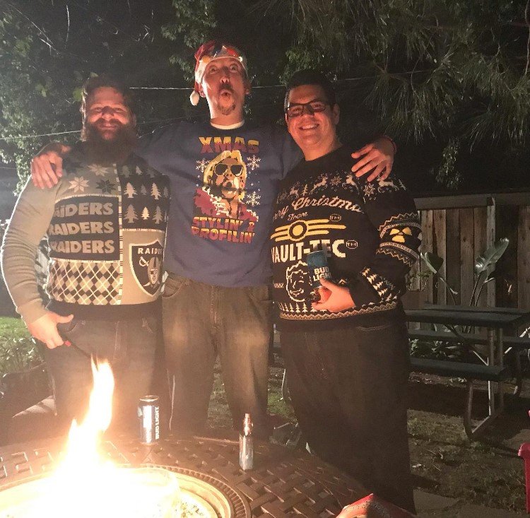 Load image into Gallery viewer, Ric Flair Blue Ugly Stylin Profylin Christmas Xmas Mens Sweater by WWE | Extreme Wrestling Shirts