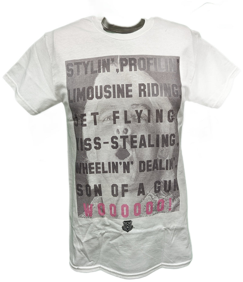 Load image into Gallery viewer, Ric Flair Limousine Riding Jet Flying Kids Boys White T-shirt by EWS | Extreme Wrestling Shirts